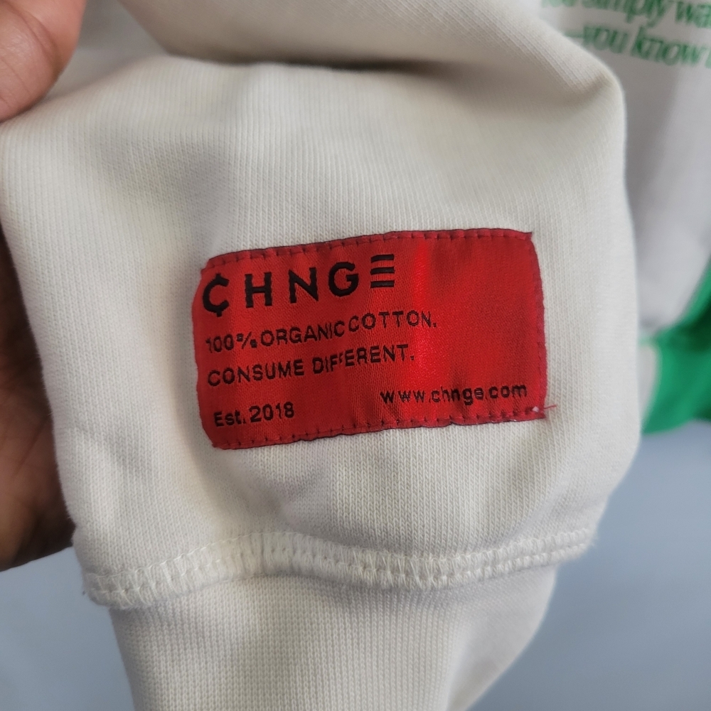 CHNGE Size M Organic Cotton Colorblock Zip Up Hoodie Unisex - Picture 11 of 13